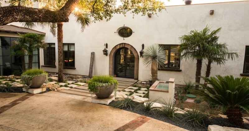Hacienda Entry Landscape